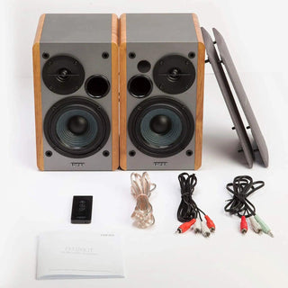 Bluetooth 42W Bookshelf Speakers 2.0 Stereo Active Near Field Monitors - Retrolife Official Store