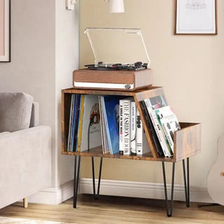 Vintage Wood 26'' Record Player Stand RMD2 - Retrolife Official Store