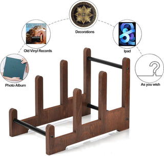 Wooden Vinyl Stand For Record Storage