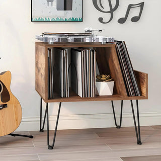 Vintage Wood 26'' Record Player Stand RMD2 - Retrolife Official Store