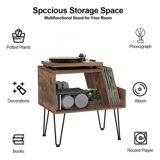 Vintage Wood 26'' Record Player Stand RMD2 - Retrolife Official Store