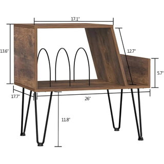 Vintage Wood 26'' Record Player Stand RMD2 - Retrolife Official Store