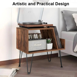 Vintage Wood 26'' Record Player Stand RMD2 - Retrolife Official Store