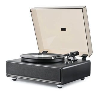 High Performance Record Player with Built-in Speakers & Warm Yellow Light RT26 - Retrolife Official Store