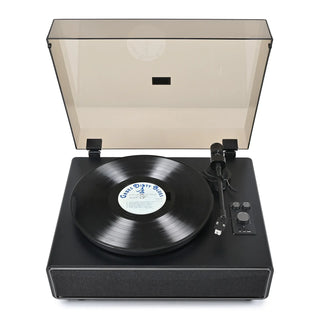 High Performance Record Player with Built-in Speakers & Warm Yellow Light RT26 - Retrolife Official Store