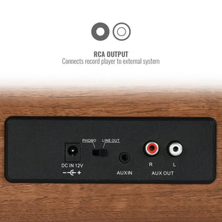 Modern Bluetooth Record Player with Built-in 50W Speakers & ATN3600L Stylus - Retrolife Official Store