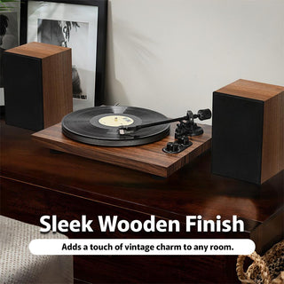 Bluetooth In&Out Record Player HiFi System with Upgraded Quality Speakers UD006 - Retrolife Official Store