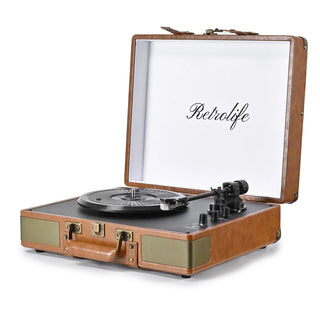Vintage Bluetooth In&Out Suitcase Record Player HiFi System R601 - Retrolife Official Store