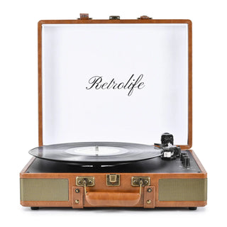 Vintage Bluetooth In&Out Suitcase Record Player HiFi System R601 - Retrolife Official Store