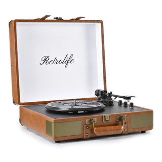 Vintage Bluetooth In&Out Suitcase Record Player HiFi System R601 - Retrolife Official Store