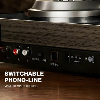 High Fidelity Bluetooth Turntable with MM Cartridge HQKZ-006 - Retrolife Official Store
