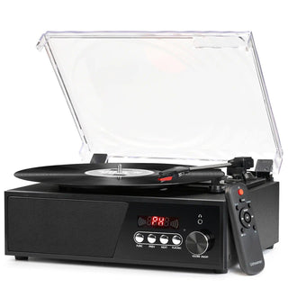 Modern Bluetooth Record Player with FM Radio UD007 - Retrolife Official Store