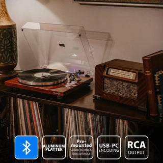 High Fidelity Bluetooth Turntable with MM Cartridge HQKZ-006 - Retrolife Official Store