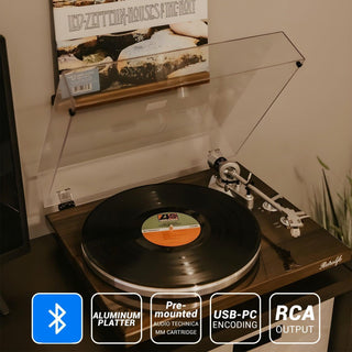High Fidelity Bluetooth Turntable with MM Cartridge HQKZ-006 - Retrolife Official Store