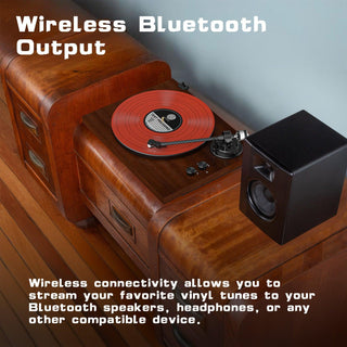 Audiophile Bluetooth Out Turntable with Anti-Skate Control & ATN-3600L Cartridge - Retrolife Official Store