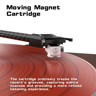 Audiophile Bluetooth Out Turntable with Anti-Skate Control & ATN-3600L Cartridge - Retrolife Official Store