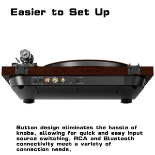 Audiophile Bluetooth Out Turntable with Anti-Skate Control & ATN-3600L Cartridge - Retrolife Official Store