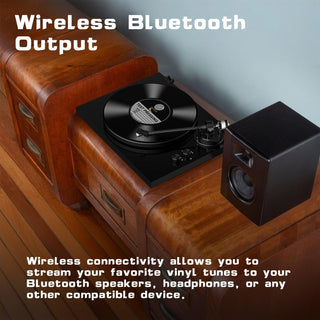 Audiophile Bluetooth Out Turntable with Anti-Skate Control & ATN-3600L Cartridge - Retrolife Official Store