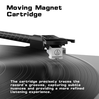 Audiophile Bluetooth Out Turntable with Anti-Skate Control & ATN-3600L Cartridge - Retrolife Official Store