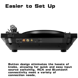 Audiophile Bluetooth Out Turntable with Anti-Skate Control & ATN-3600L Cartridge - Retrolife Official Store