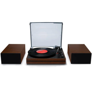 Bluetooth Turntable with 30W External Bookshelf Speakers R612 - Retrolife Official Store