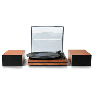 Bluetooth Turntable with 30W External Bookshelf Speakers R612 - Retrolife Official Store