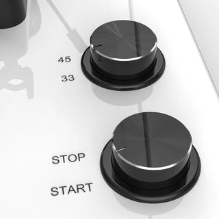 Audiophiles Turntable with Bluetooth Output and MM Cartridge HQKZ-006 White - Retrolife Official Store