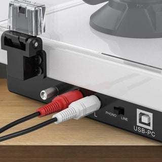 Audiophiles Turntable with Bluetooth Output and MM Cartridge HQKZ-006 White - Retrolife Official Store