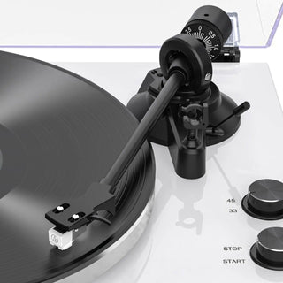 Audiophiles Turntable with Bluetooth Output and MM Cartridge HQKZ-006 White - Retrolife Official Store