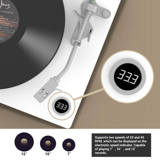 High Fidelity Vinyl Turntable with Acrylic Platter & ATN-3600L Cartridge HQKZ-011 - Retrolife Official Store