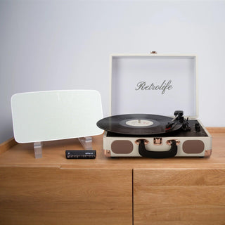 Vintage Suitcase Record Player with Built-in Speakers R609 - Retrolife Official Store