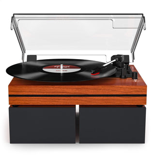 Bluetooth Record Player with Upgraded 40W Speakers & Ruby Stylus R612 PRO - Retrolife Official Store