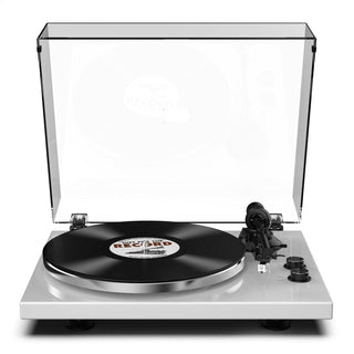 Audiophiles Turntable with Bluetooth Output and MM Cartridge HQKZ-006 White - Retrolife Official Store
