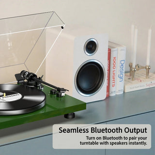 High Fidelity Bluetooth Output Turntable with ATN-3600L MM Cartridge