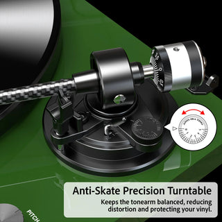 High Fidelity Bluetooth Output Turntable with ATN-3600L MM Cartridge