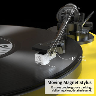 High Fidelity Bluetooth Output Turntable with ATN-3600L MM Cartridge