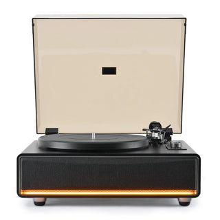 High Performance Record Player with Built-in Speakers & Warm Yellow Light RT26 - Retrolife Official Store