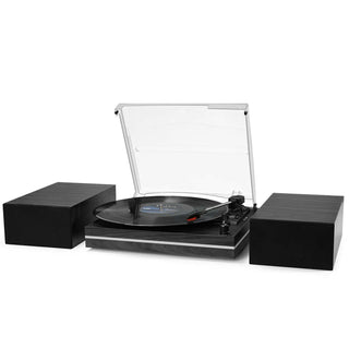 Bluetooth Turntable with 30W External Bookshelf Speakers R612 - Retrolife Official Store