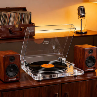 How to Operate a Transparent Vinyl Turntable for Best Sound Quality