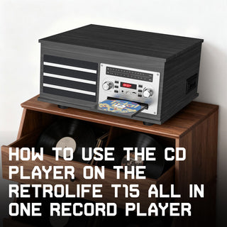 How to Use the CD Player on the Retrolife T15 All in One Record Player