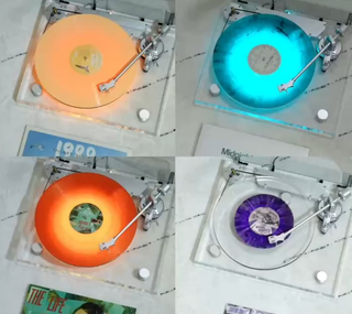 Retrolife ICE1-V2 transparent turntable with Bluetooth output