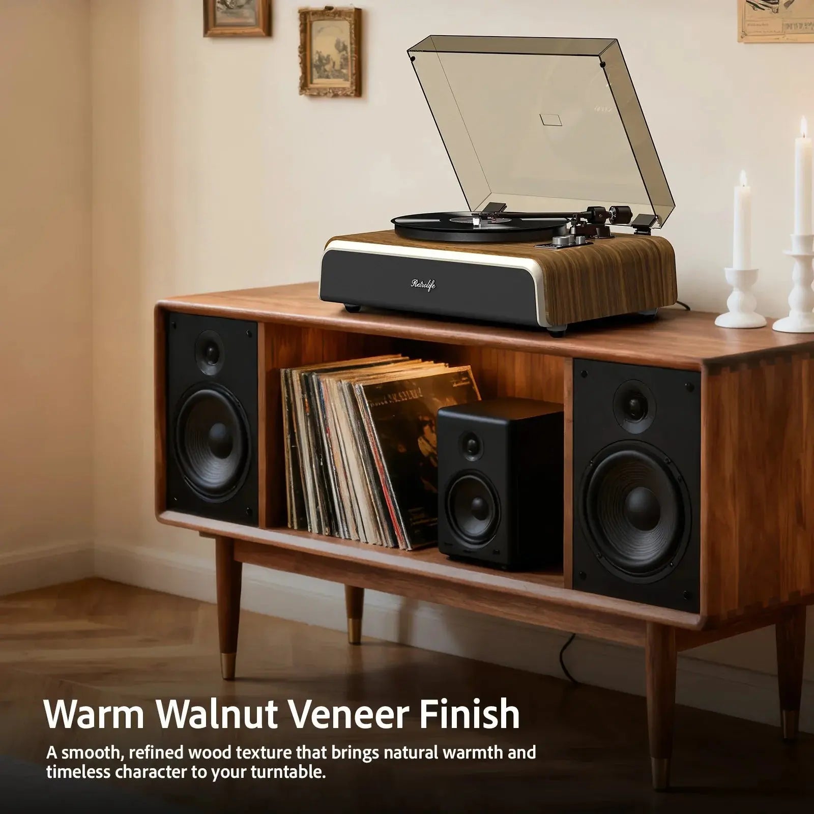Retro Life Rt522 Retrolife RT522 New Arrival Record Player with High Performance Sound ...