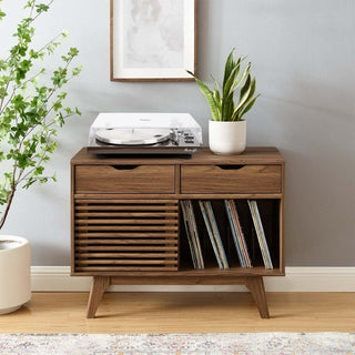 Vintage Wooden Record Player Cabinet