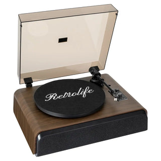 Retrolife HiFi Record Player with Audio-Technica MM Stylus, ideal Christmas Gift for Vinyl Lovers