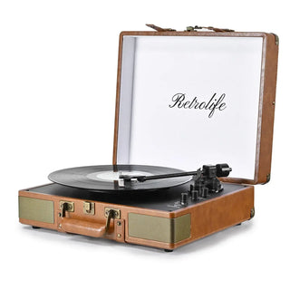 Retrolife R601 HiFi Record Player with Audio-Technica MM Stylus, Ideal Christmas Gift for Vinyl Lovers.