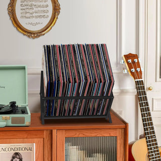 Desktop Vinyl Record Storage Holder Holds 100 LPs  Retrolife Official Store 