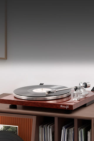 Retrolife Bluetooth Turntable with Moving Magnetic Cartridge HQKZ