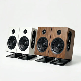 High-Performance Bluetooth Speaker with Treble & Bass Controls and Desktop Stands RT201- BT  Retrolife Official Store 