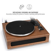 Upgraded Bluetooth Record Player with Built-in HiFi Speakers HQ-KZ018