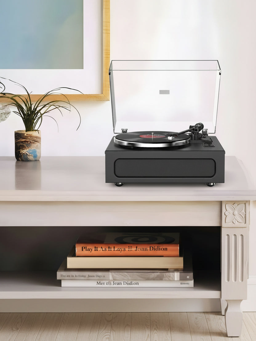 Bluetooth All-in-One Record Player with Built-in Speakers HQ-KZ018